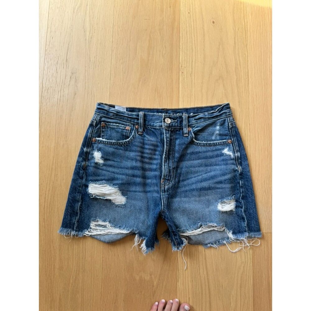 American Eagle Distressed Denim Cutoff Shorts Size 2